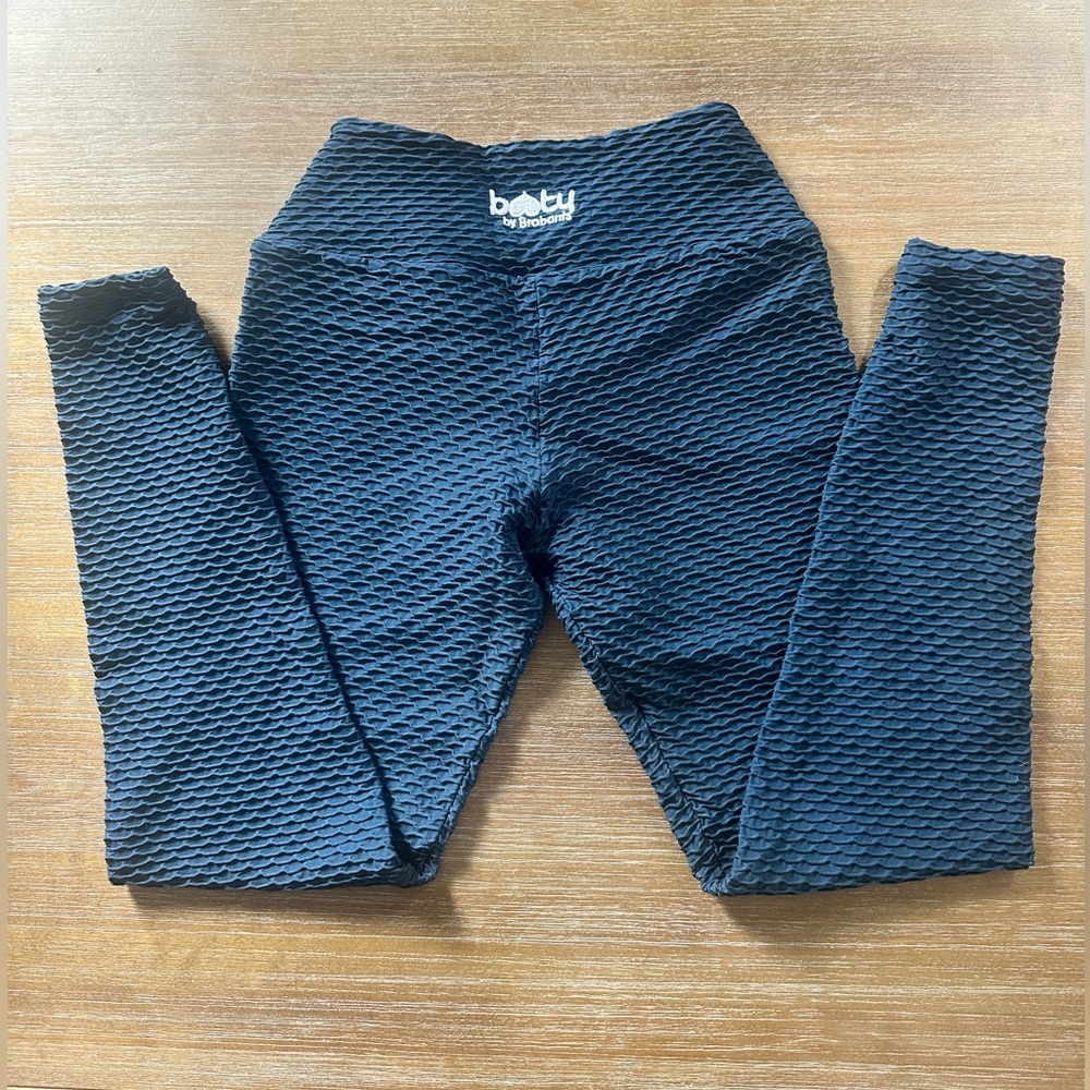 Booty by Brabants Black Blue Croco Leggings